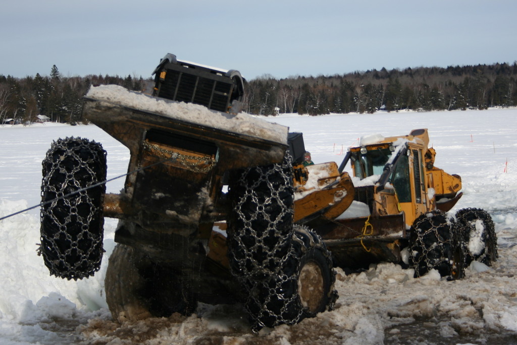 John Deere grapple skidder recovered during the winter of 2011.