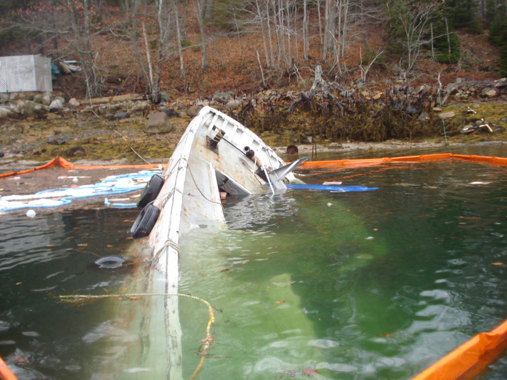 Sardine carrier raised and refloated by Canders Diving Services.