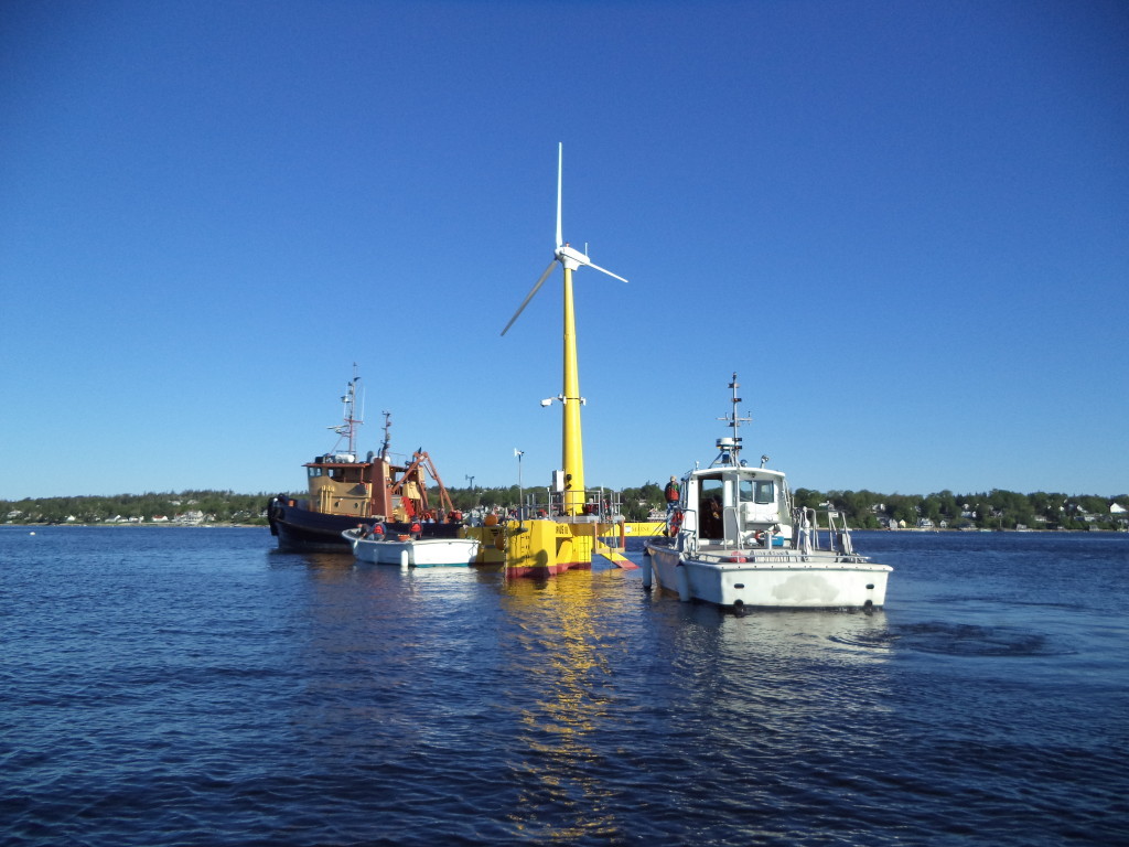 Canders Diving Services did underwater support diving during placement, trials and retrieval of “Volturnus”, the first floating wind turbine in the U.S.